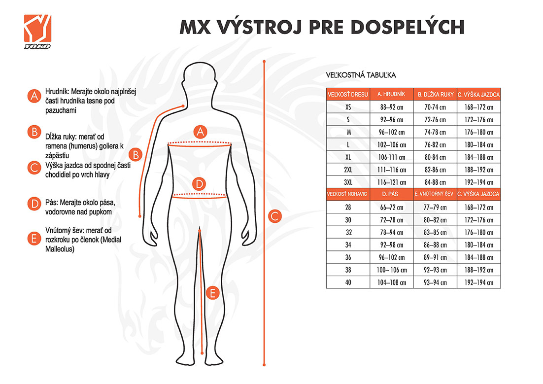 YOKO Motokrosový dres TRE modrá S